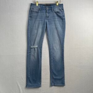 Levis Slight Curve Classic Rise Straight Fit Womens Stretch Blue Jeans Size 6/28